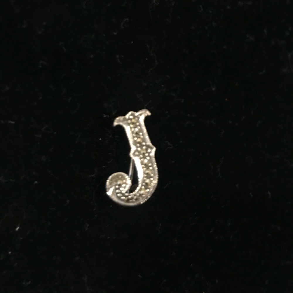 Sterling silver “J” pin